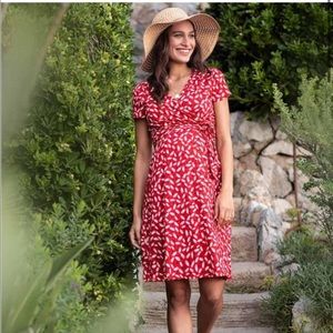 Seraphine Maternity/nursing wrap dress, size 12